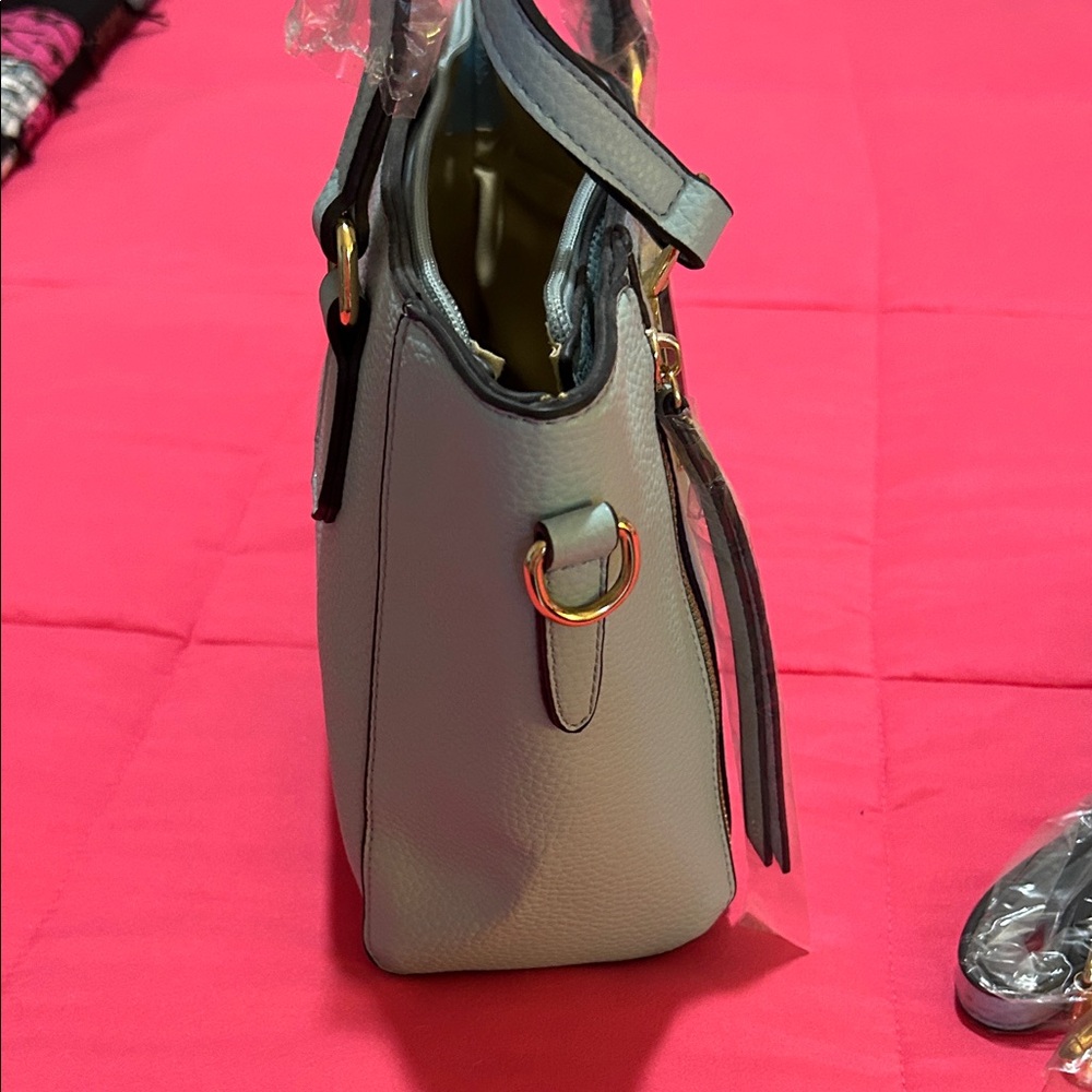 AR New York NWT Blue Gray Handbag - Picture 7 of 9